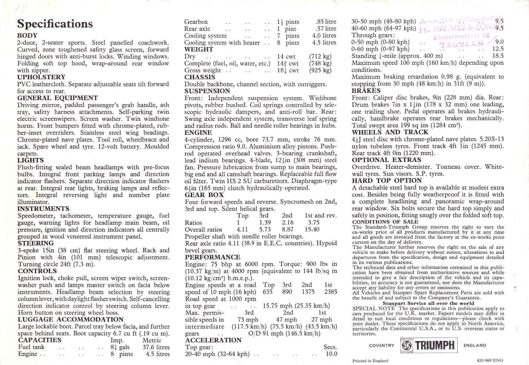 Triumph Spitfire MKIII!